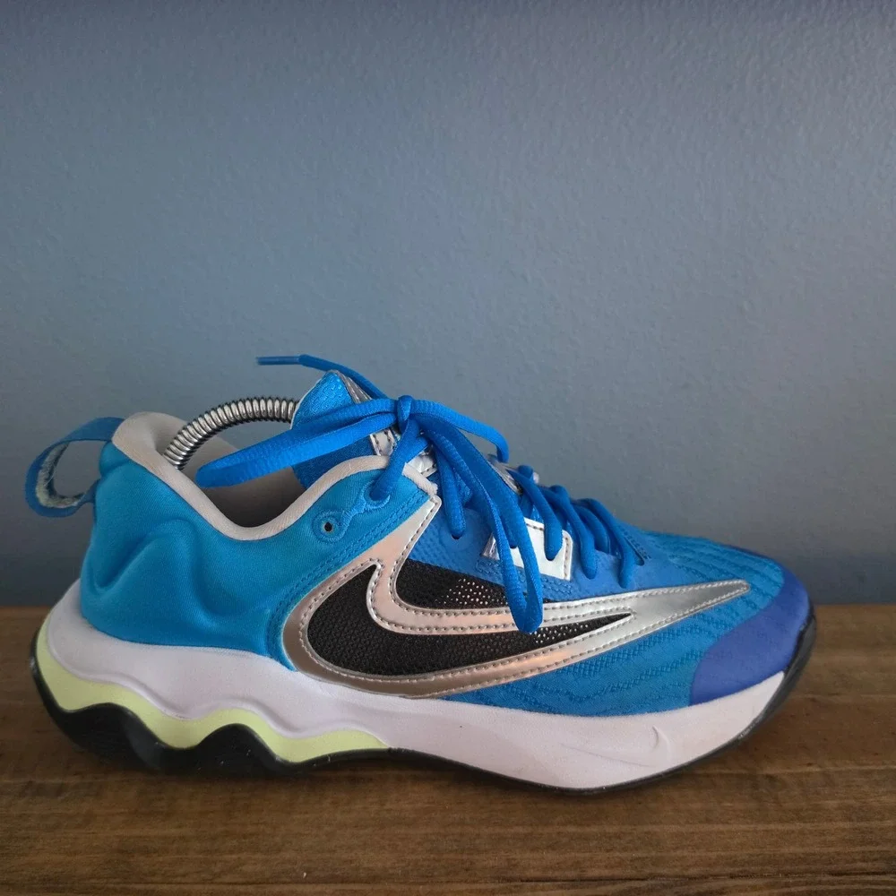 Nike Mens Giannis Immortality 3 Basketball Shoes Blue Silver DZ7533-400 Size 8
